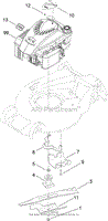 ENGINE AND BLADE ASSEMBLY