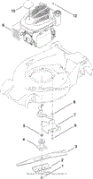 ENGINE AND BLADE ASSEMBLY