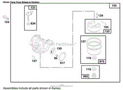 ENGINE BRIGGS &amp; STRATTON MODEL 12F802-0667-01