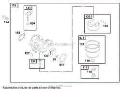 ENGINE BRIGGS &amp; STRATTON MODEL 12F802-1787-E1