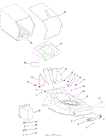 DECK AND GRASS BAG ASSEMBLY