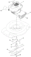 ENGINE AND BLADE ASSEMBLY