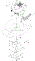 ENGINE AND BLADE ASSEMBLY