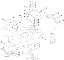 HOUSING AND REAR DOOR ASSEMBLY