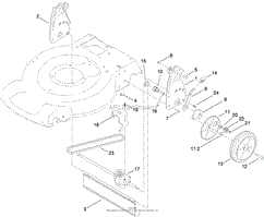 TRANSMISSION AND REAR WHEEL DRIVE ASSEMBLY