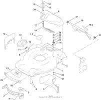 HOUSING, REAR DOOR AND BAFFLE ASSEMBLY