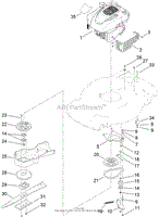 ENGINE AND BLADE ASSEMBLY