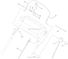 UPPER HANDLE COMPONENT ASSEMBLY