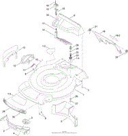 DECK, SIDE CHUTE AND REAR DOOR ASSEMBLY