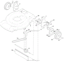 TRANSMISSION AND REAR WHEEL DRIVE ASSEMBLY