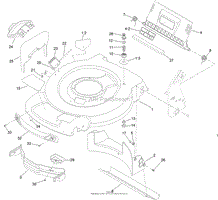 DECK, SIDE CHUTE AND REAR DOOR ASSEMBLY