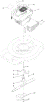 ENGINE AND BLADE ASSEMBLY