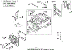 CYLINDER ASSEMBLY BRIGGS AND STRATTON 122T07-2059-B1