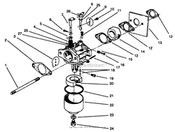 CARBURETOR ASSEMBLY (MODEL NO. 47PR4-3)