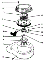 RECOIL ASSEMBLY (MODEL NO. 47PR4-3)