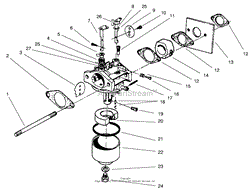 CARBURETOR ASSEMBLY (MODEL NO. 47PV9-7)