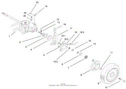 GEAR CASE &amp; REAR WHEEL ASSEMBLY