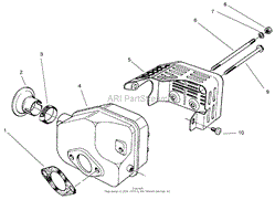 MUFFLER ASSEMBLY (MODEL NO. 47PV9-7)