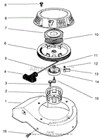 RECOIL ASSEMBLY (MODEL NO. 47PV9-7)