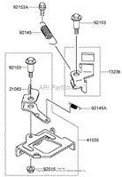 BRAKE AND COVER ASSEMBLY KAWASAKI FJ180V-AS28