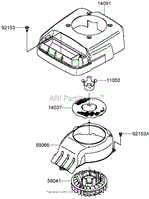 COOLING EQUIPMENT ASSEMBLY KAWASAKI FJ180V-AS28