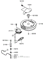 ELECTRIC EQUIPMENT ASSEMBLY KAWASAKI FJ180V-AS28