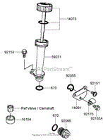 LUBRICATION EQUIPMENT ASSEMBLY KAWASAKI FJ180V-AS28