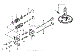 CAMSHAFT ASSEMBLY HONDA GXV160K1 A12