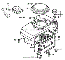 FAN COVER ASSEMBLY HONDA GXV160K1 A12