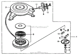 RECOIL STARTER ASSEMBLY HONDA GXV160K1 A12