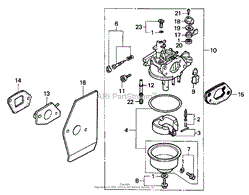 CARBURETOR ASSEMBLY HONDA GXV160K1 A1