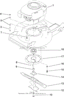 ENGINE AND BLADE ASSEMBLY