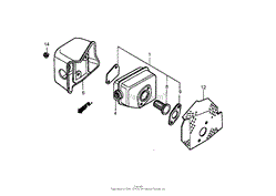 MUFFLER ASSEMBLY HONDA GXV160K1-A1T