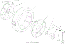 REAR WHEEL ASSEMBLY NO. 74-1720