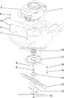 ENGINE AND BLADE ASSEMBLY