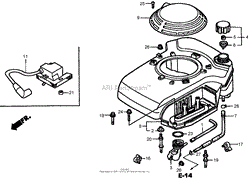 FAN COVER ASSEMBLY HONDA GXV160K1-A1T