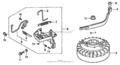 FLYWHEEL ASSEMBLY HONDA GXV160K1 A1T