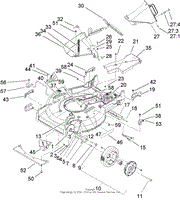 HOUSING AND DISCHARGE ASSEMBLY