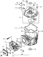 CYLINDER AND CRANKCASE ASSEMBLY