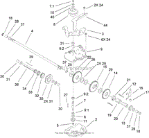 GEAR CASE ASSEMBLY NO. 110-2100