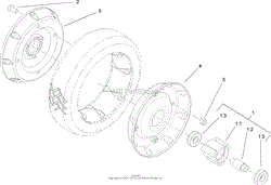 REAR WHEEL ASSEMBLY NO. 100-2860