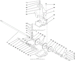 GEAR CASE ASSEMBLY NO. 74-1860