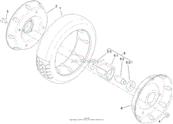 REAR WHEEL AND TIRE ASSEMBLY NO. 121-1379