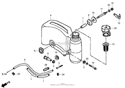 FUEL TANK ASSEMBLY HONDA GXV160UH2 A1T