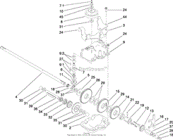 GEAR CASE ASSEMBLY NO. 74-1860