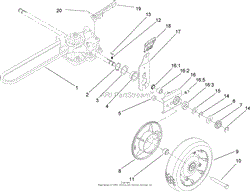 REAR DRIVE AND WHEEL ASSEMBLY