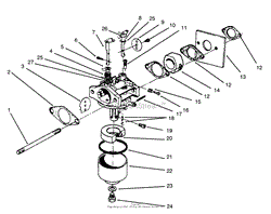 CARBURETOR ASSEMBLY (MODEL NO. 47PR4-3)