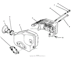 MUFFLER ASSEMBLY (MODEL NO. 47PR4-3)