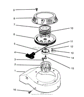 RECOIL ASSEMBLY (MODEL NO. 47PR4-3)