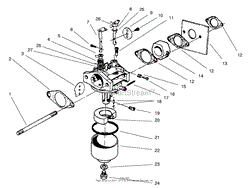 CARBURETOR ASSEMBLY (MODEL 47PT6-3)